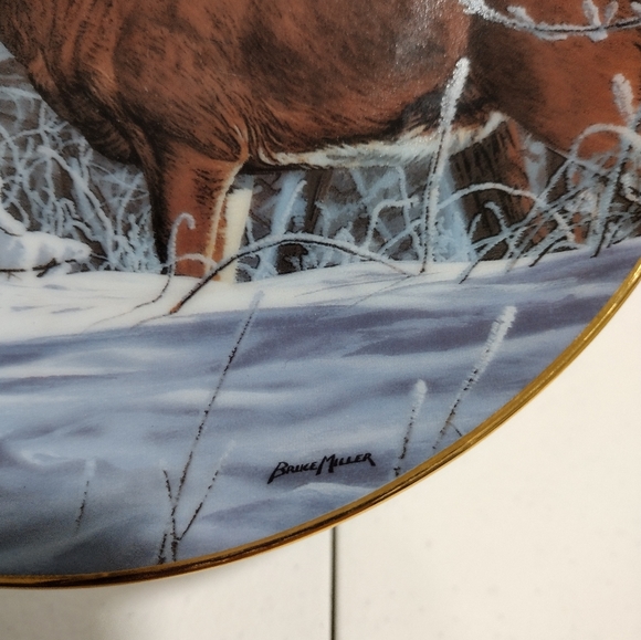 3 for $35 "Winter Whitetail" Bruce Miller Friends Of The Forest Danbury Mint - Picture 3 of 6